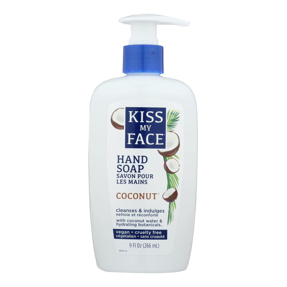 Kiss My Face Coconut Hand Soap - 9Oz Pump (3 Pack) - Moisturizing & Refreshing