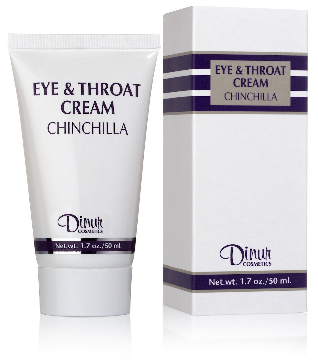 Dinur Cosmetics Chinchilla Eye & Throat Cream For Fine Lines, Dark Circles, 1.7 Oz