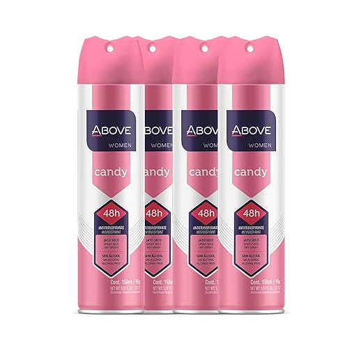 Above 48 Hours Antiperspirant Deodorant Set For Women - Dry Spray, No White Marks, 4 Pack