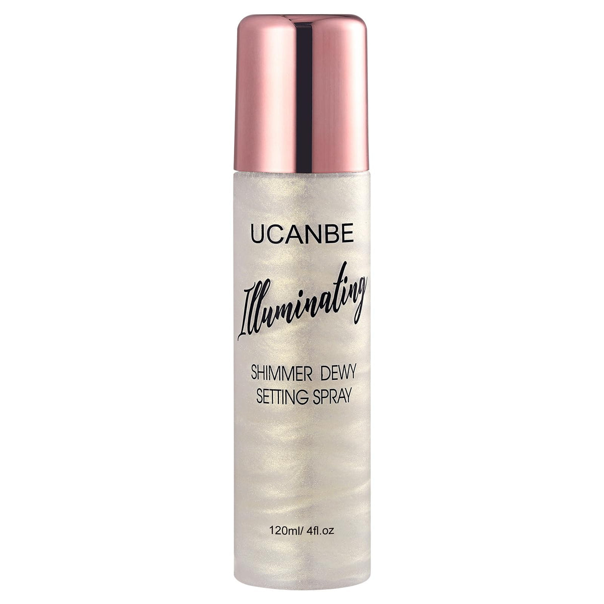 Ucanbe Shimmer Dewy Setting Spray 4 Fl Oz - Glowing Makeup Mist For Radiant, Long-Lasting Finish