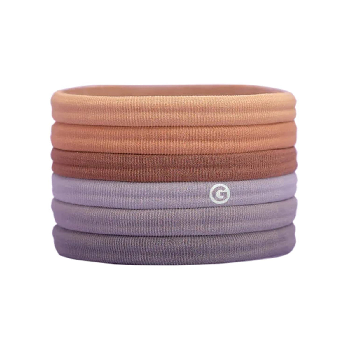 GIMME Long & Curly Fit Hair Ties - Neutral, Seamless, Damage-Free, 6 Count