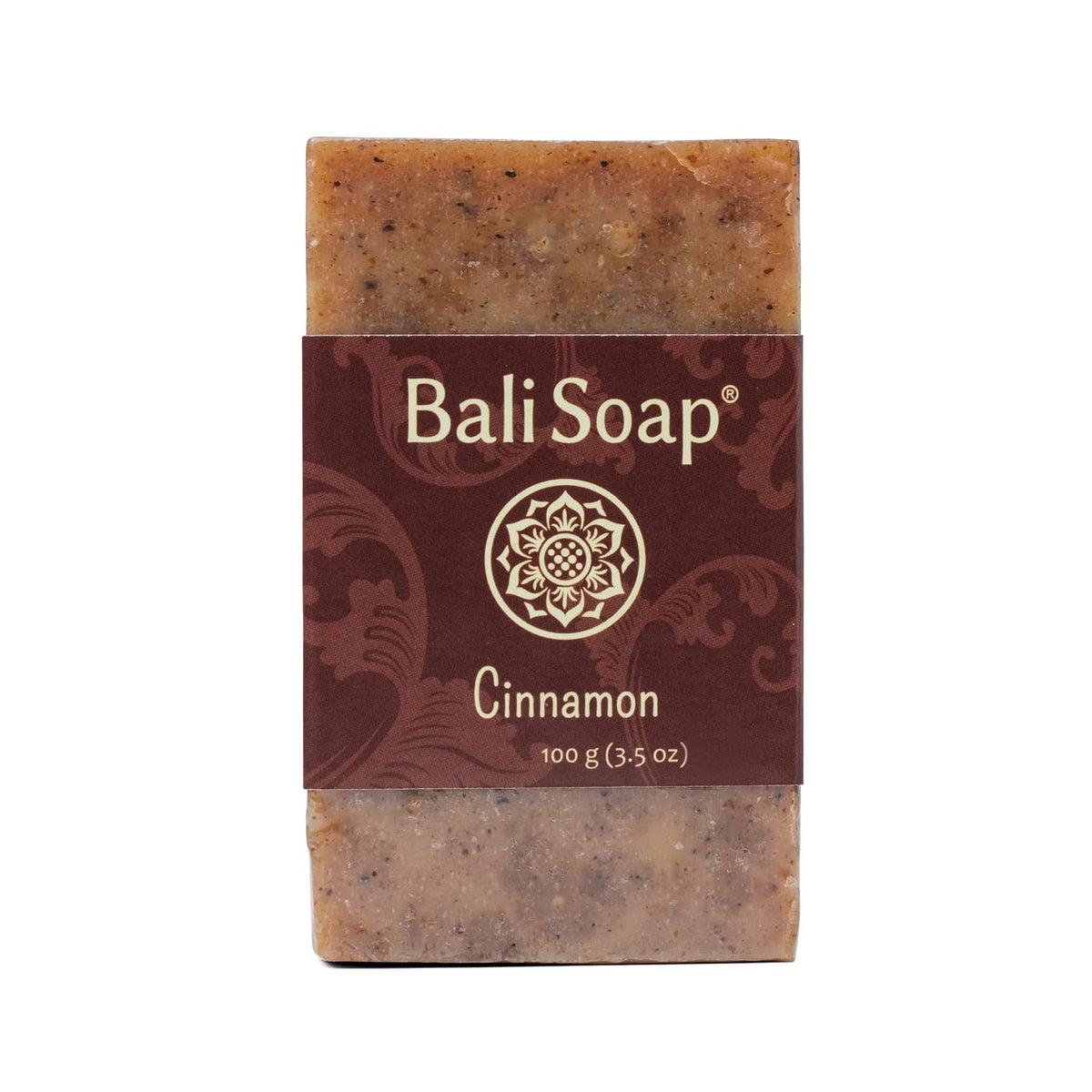 Bali Soap Cinnamon Natural Soap - Vegan Exfoliating Bar Soap For Men & Women - 3 Pack