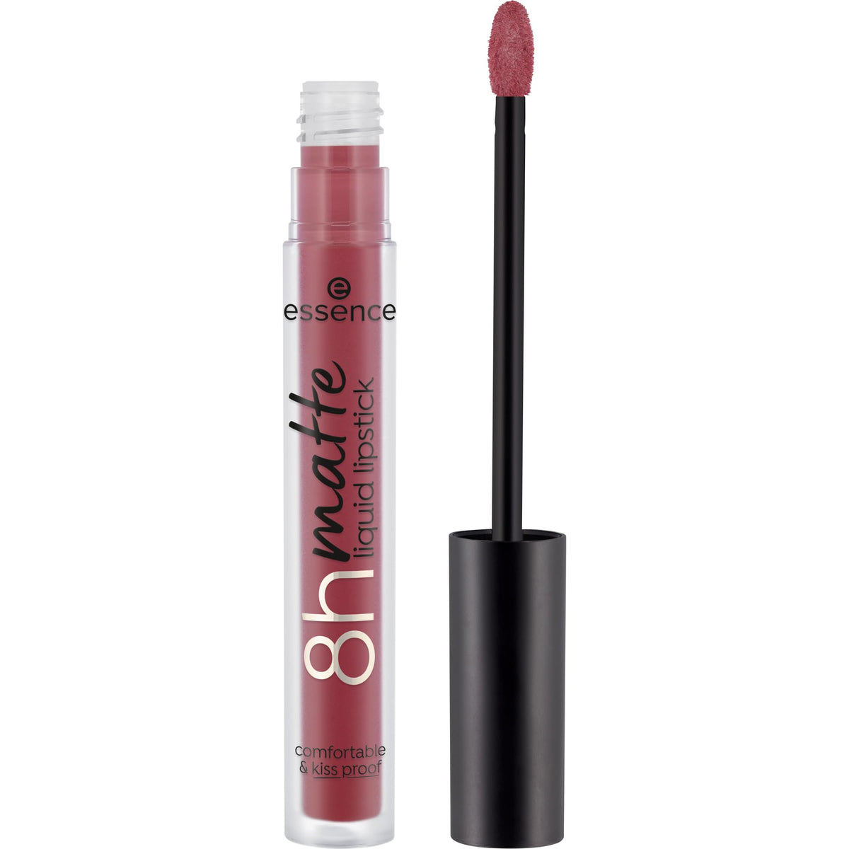 Essence 8H Matte Liquid Lipstick - Dark Berry, Highly Pigmented, Vegan & Smudge-Proof