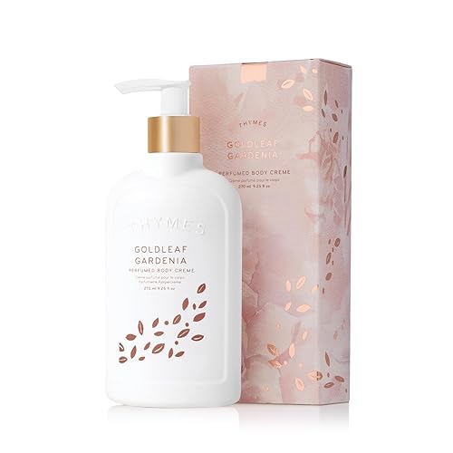 Thymes Goldleaf Gardenia Body Crème - Moisturizing Shea Butter Lotion With Aloe Vera & Honey 9.25 Oz