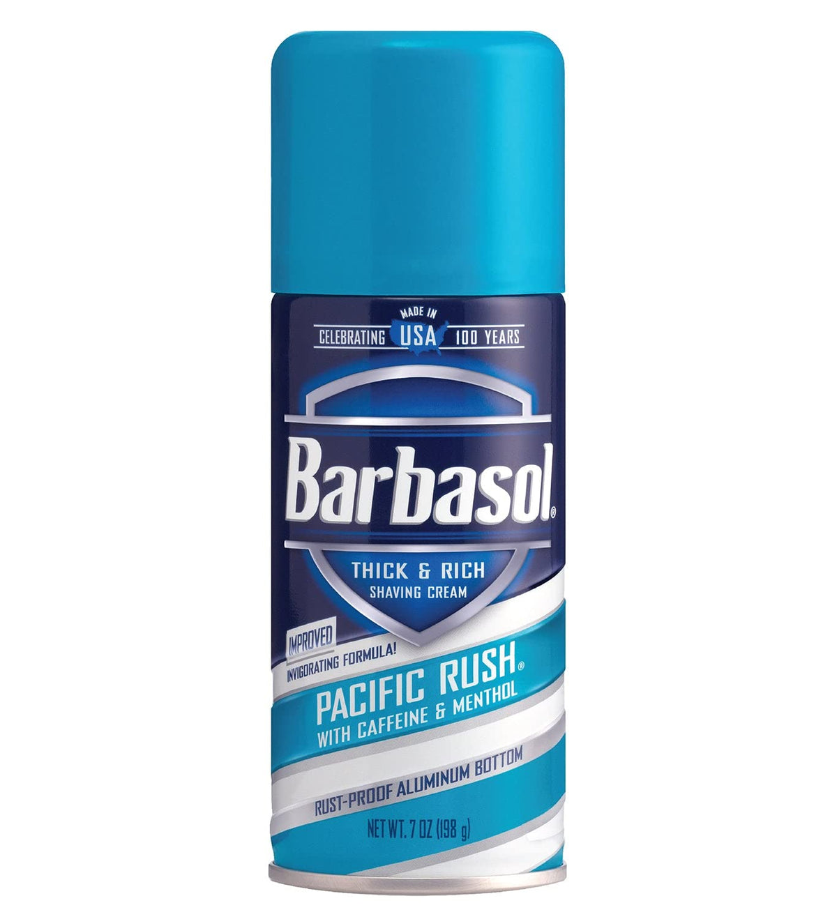 Barbasol Shave Cream 7 Ounce - Pacific Rush, Smooth Shaving For Men, Pack Of 1