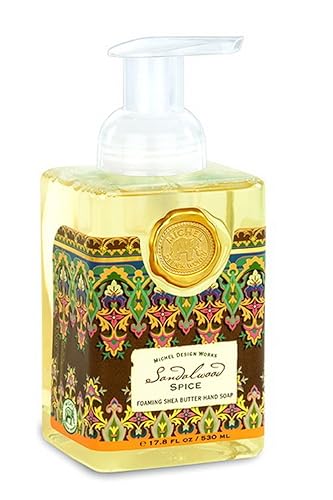 Michel Design Works Foaming Hand Soap, 17.8 Oz, Sandalwood Spice, Luxurious & Fragrant