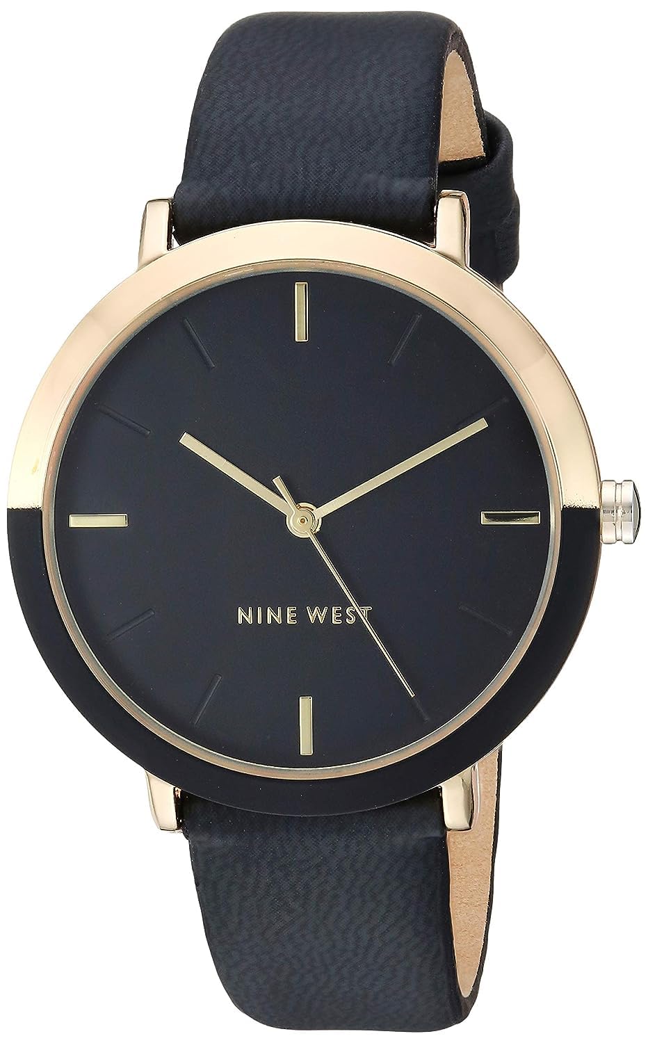 Nine West Women'S Black/Gold Strap Watch - Stylish Timepiece For Every Occasion