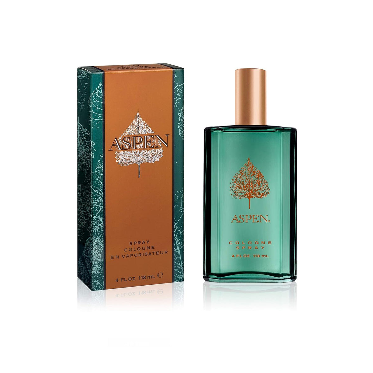 Aspen Vegan Cologne Spray, Woody Spicy Scent, 4 Fl Oz - Refreshing Fragrance for Men