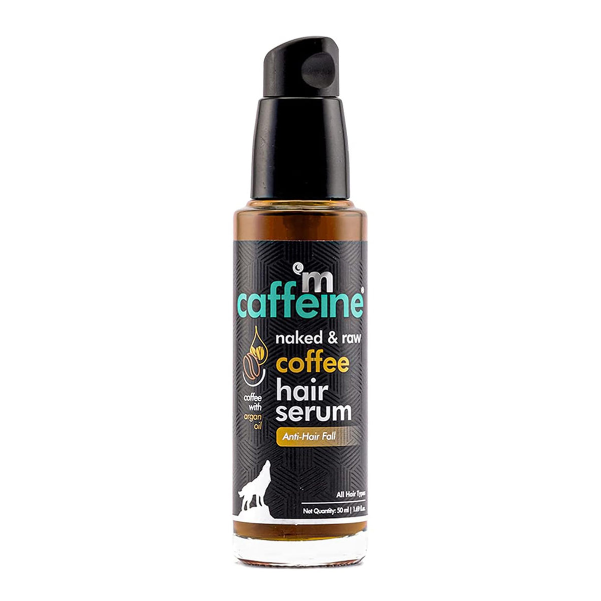 mCaffeine Naked and Raw Coffee Hair Serum  Nourishes Scalp and Strengthens Roots  Leaves Hair Healthy  FrizzFree  and Shiny 