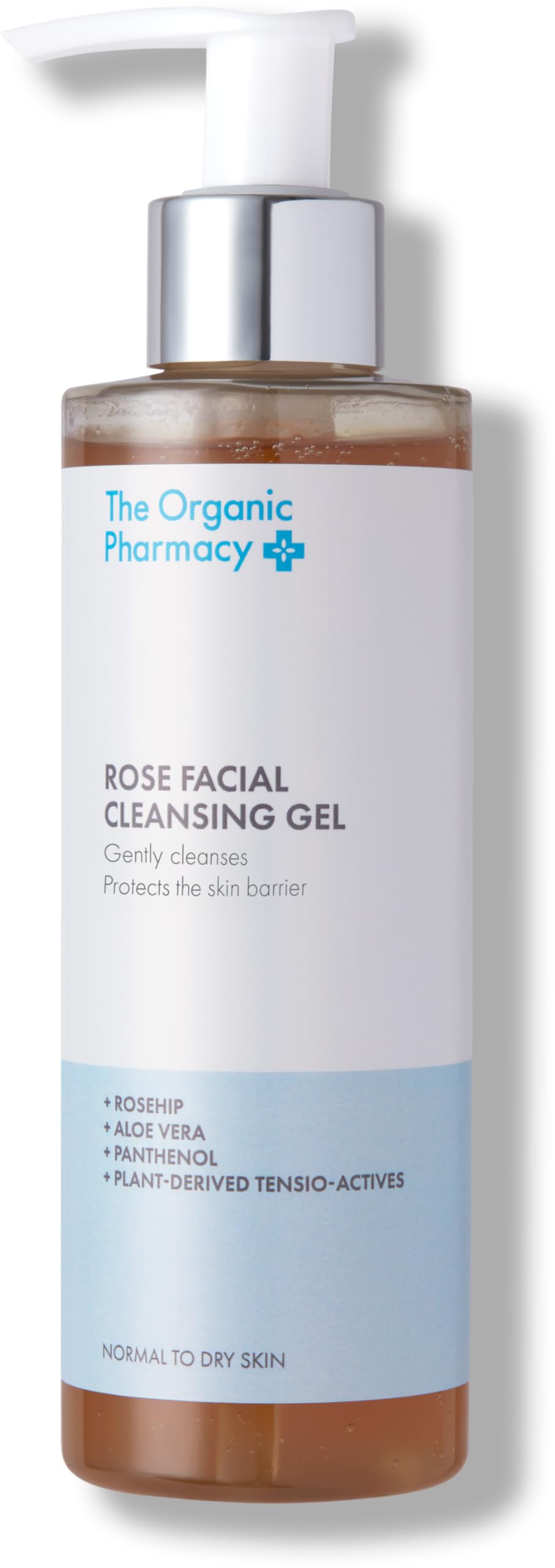 The Organic Pharmacy Rose Facial Cleansing Gel for Acne, Redness & Oil Control, 200 ml