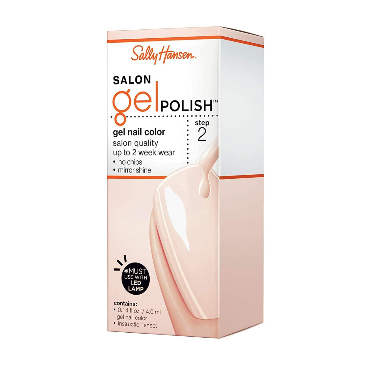 Sally Hansen Salon Pro Gel Nail Polish, Sheer Ecstasy, 0.24 Fl Oz - Long-Lasting Shine