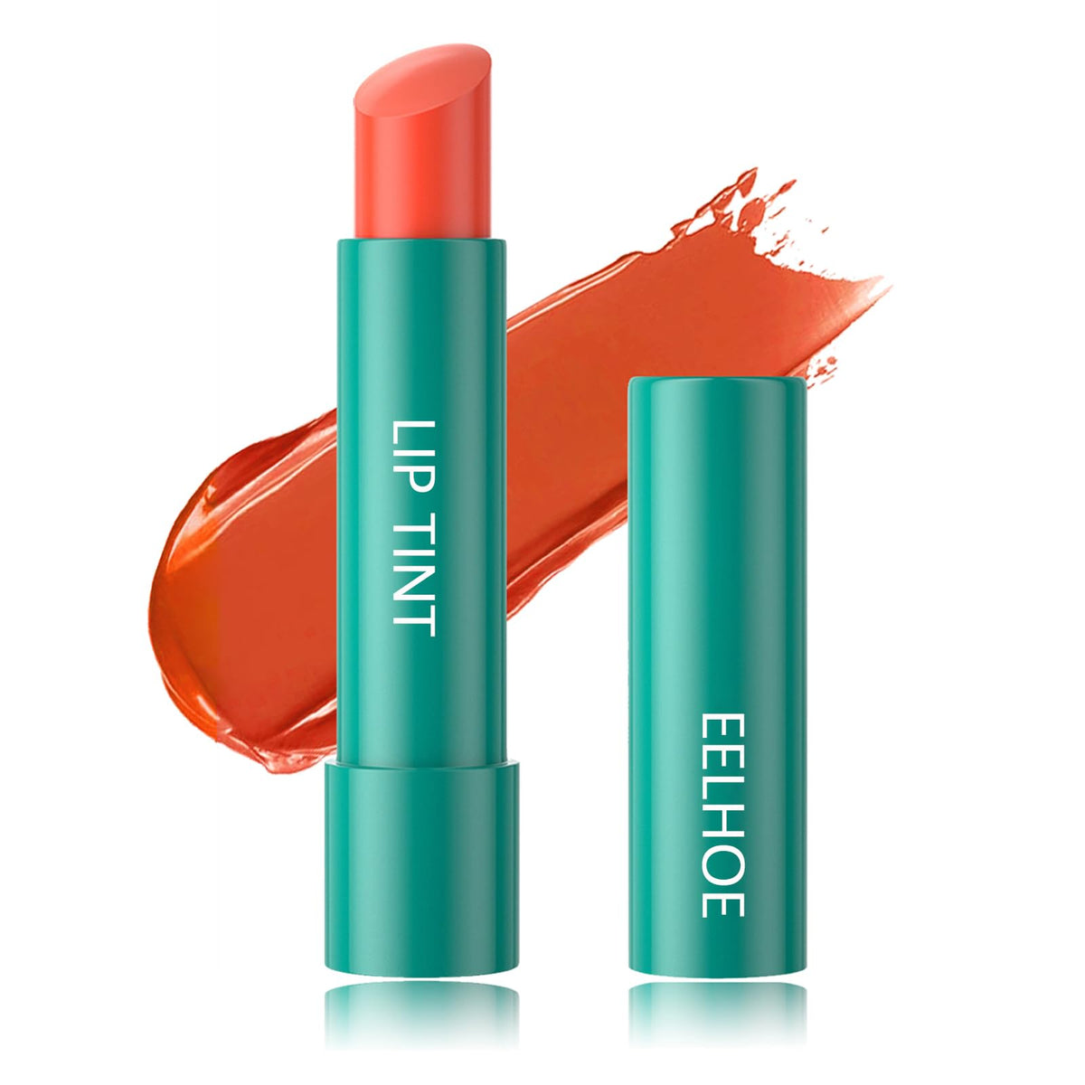 Charm Kiss Peach Coral Lip Tint - Hydrating, Sheer, Non-Sticky, Long-Lasting Moisturizing Lipstick