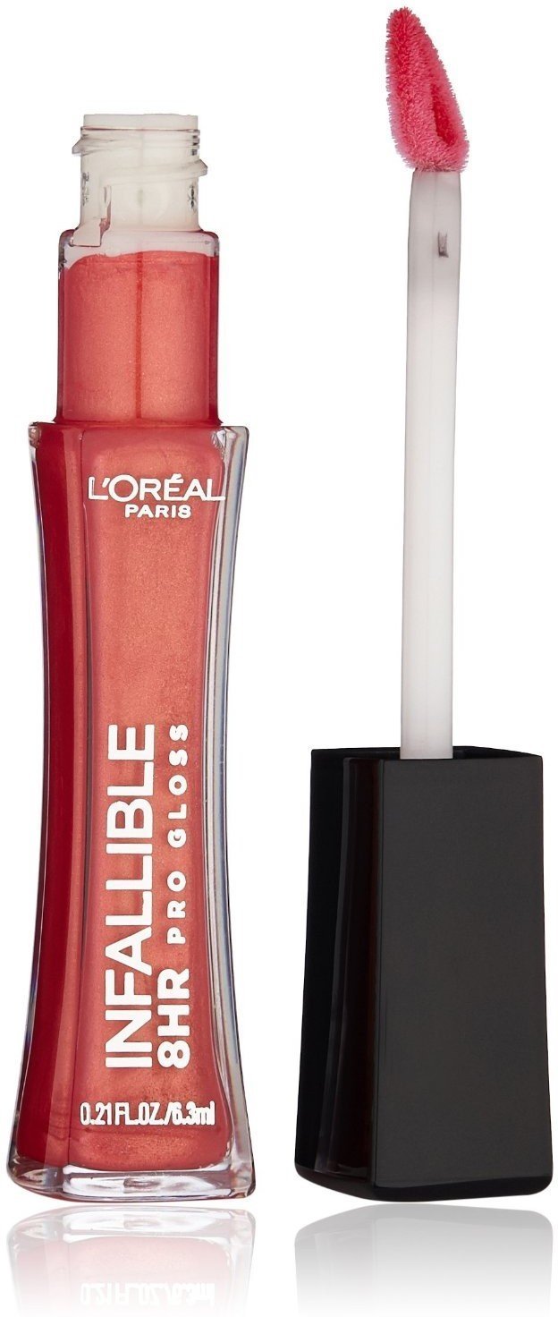 L'Oreal Infallible 8 Hr Le Gloss, Fiery 305, Pack Of 2 - Long-Lasting Lip Gloss