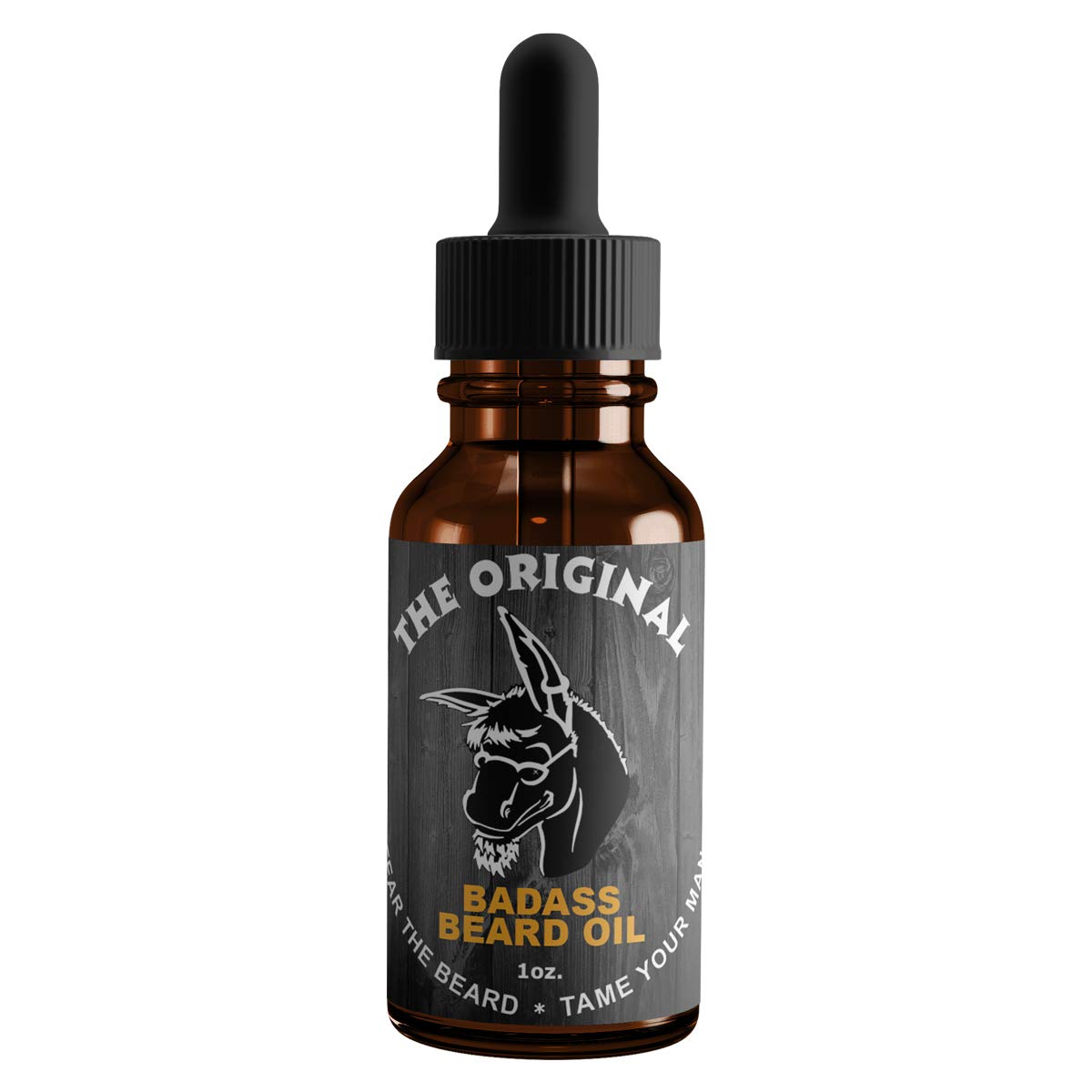 Badass Beard Care Oil - Original Scent, 1 Oz, All Natural, Softens Beard & Mustache