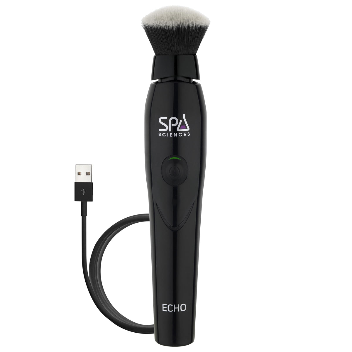 Spa Sciences Echo Makeup Brush - Rechargeable, 3 Speeds For Flawless Blending & Contouring