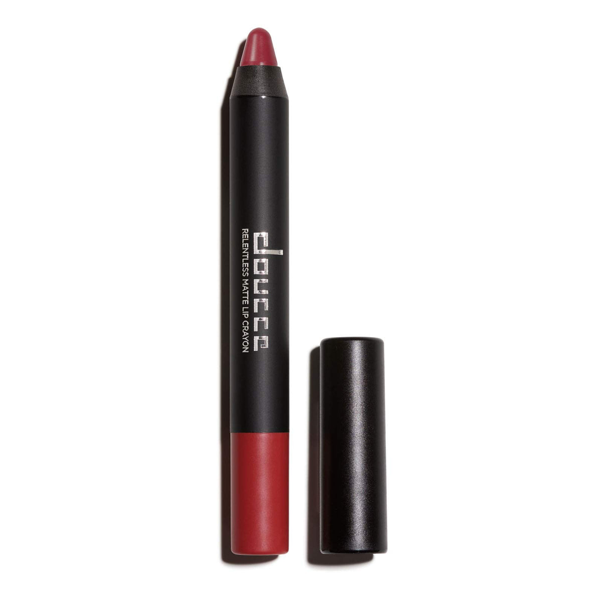 Doucce Relentless Matte Lip Crayon - Winterberry 405, Long-Lasting, Rich Color