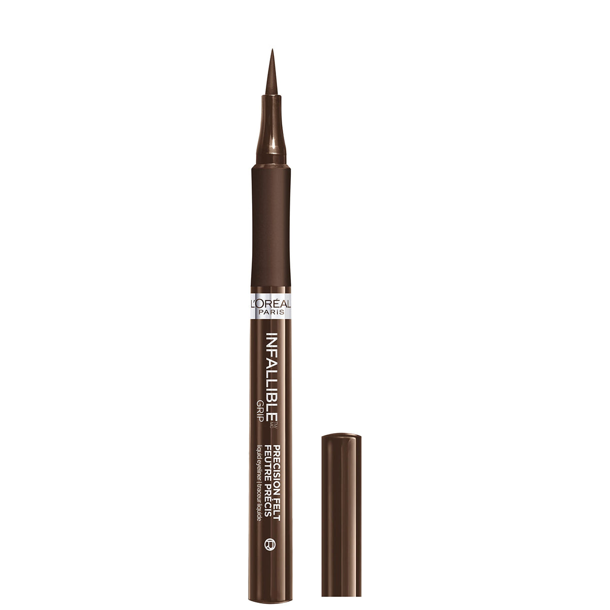 L’Oréal Paris Infallible Grip Precision Felt Eyeliner, Waterproof, Smudge Resistant, Brown, 0.03 Oz