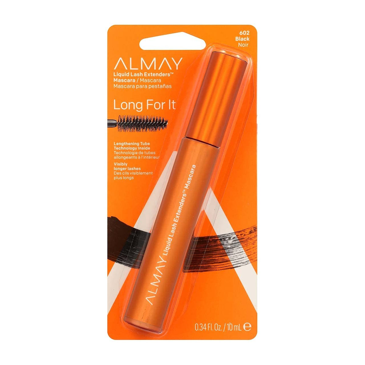 Almay Liquid Lash Extenders Mascara - Black, 0.34 Fl Oz - Lengthening & Volumizing Formula