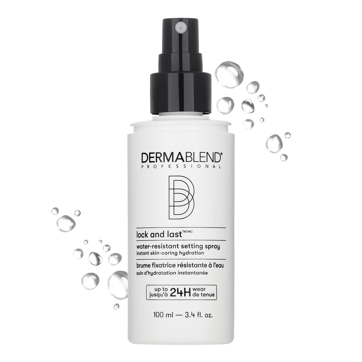 Dermablend Lock And Last Water-Resistant Setting Spray, 3.4 Fl Oz - Lightweight Finish, Witch Hazel