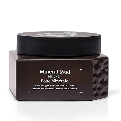 Saphira Mineral Mud Hair Mask, Deep Healing For Dry, Damaged Hair, 34 Ounce, Sulfate-Free