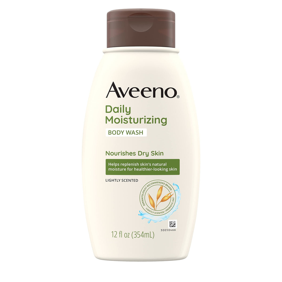 Aveeno Daily Moisturizing Body Wash, Hydrating Oat, Sulfate-Free, 12 Fl. Oz, 4 Pack