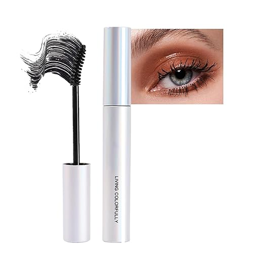 MIESCHER Black Mascara - Long Lasting, Smudge-Proof, Curling & Voluminous Makeup 0.35 Fl