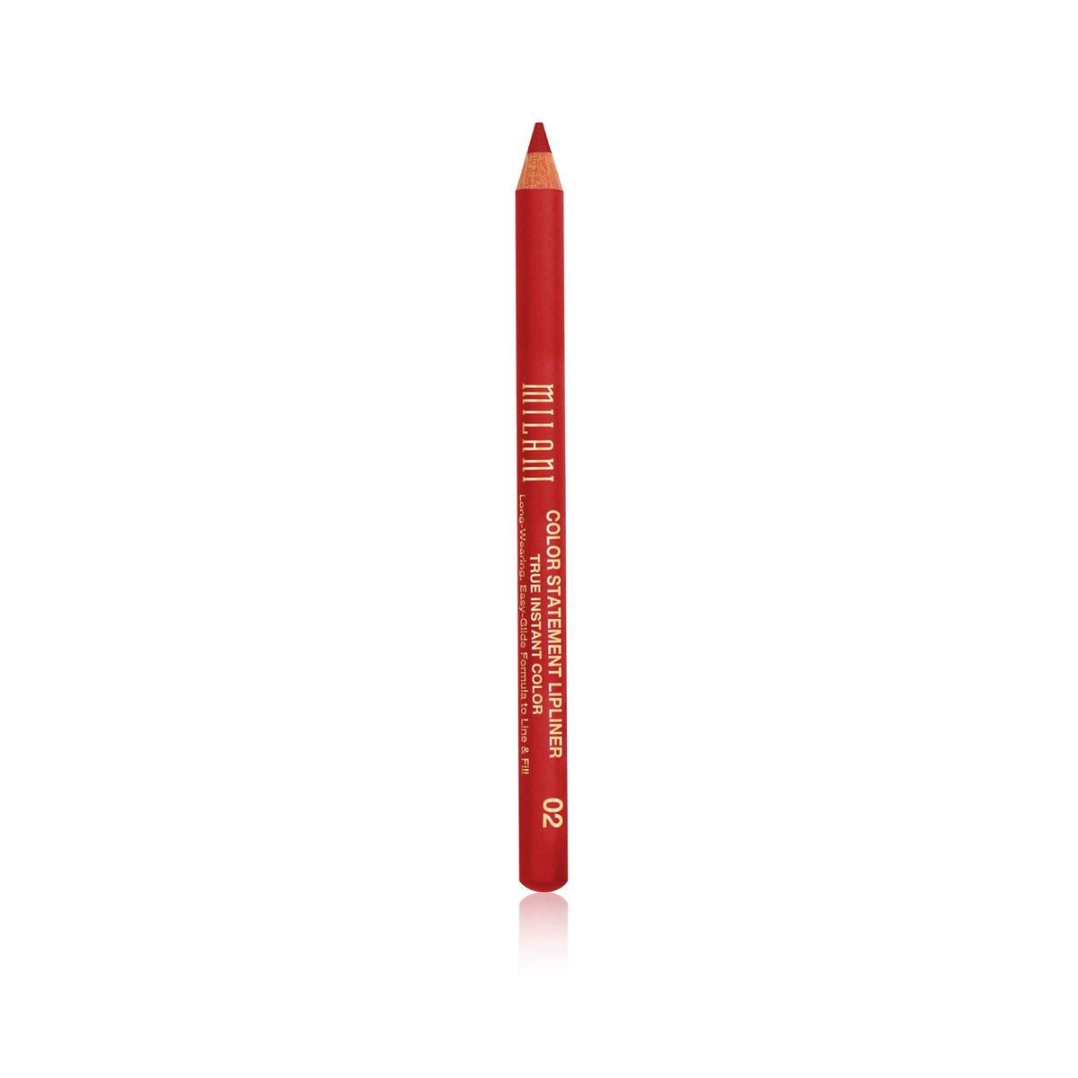 Milani Color Statement Lip Liner - True Red, 0.04 Ounce, Long-Lasting, Smooth Application