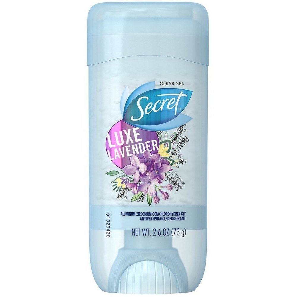 Secret Luxe Lavender Anti-Perspirant Deodorant Gel, 2.7 Oz, Pack Of 9