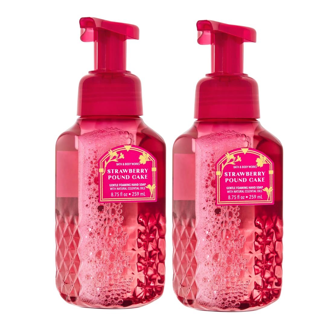 Bath & Body Works Strawberry Pound Cake Foaming Hand Soap, 2-Pack, 8.75 Fl Oz