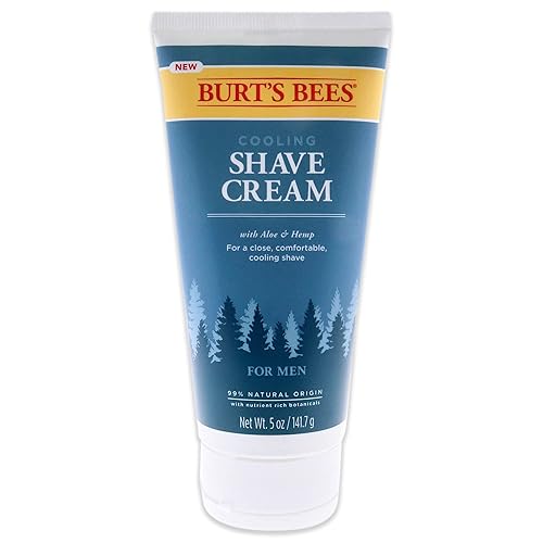 Burt'S Bees Cooling Shave Cream For Men, 5 Oz - Soothing Shaving Cream For Sensitive Skin