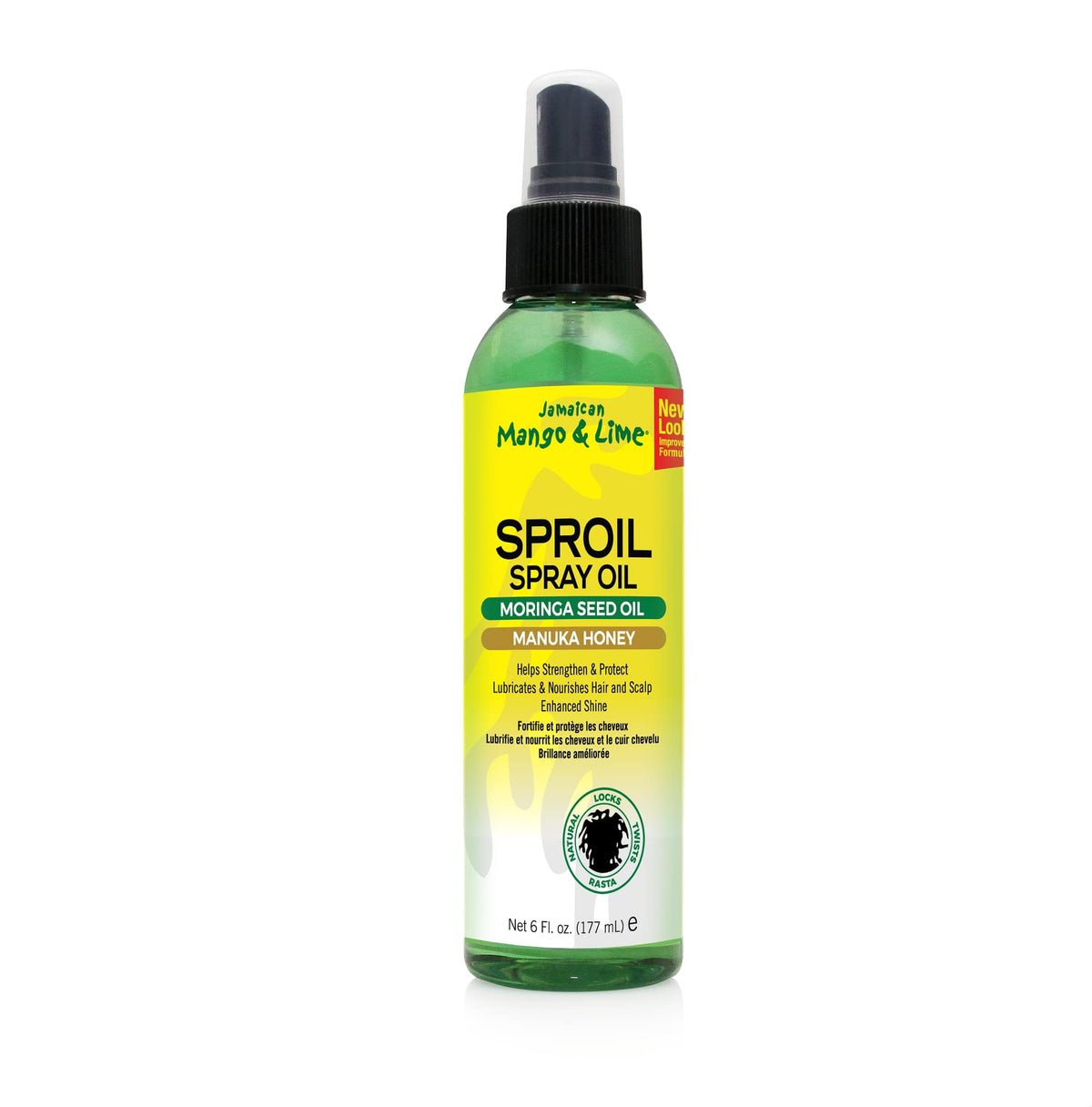 Jamaican Mango & Lime Sproil Spray Oil For Hair, 6 Fl Oz - Nourishing Hair Treatment