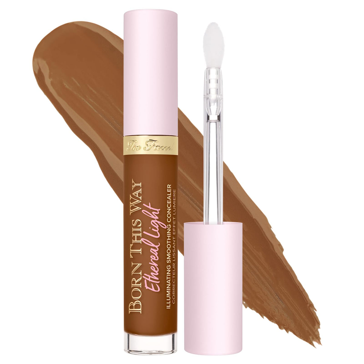 Too Faced Born This Way Concealer, Waterproof Hyaluronic Acid, 0.17 Fl Oz, Hot Cocoa