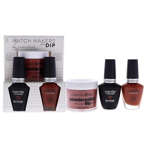 Cuccio Colour Matchmakers Nail Dip Kit - Natural State, 3 Count Mani-Pedi Coordination