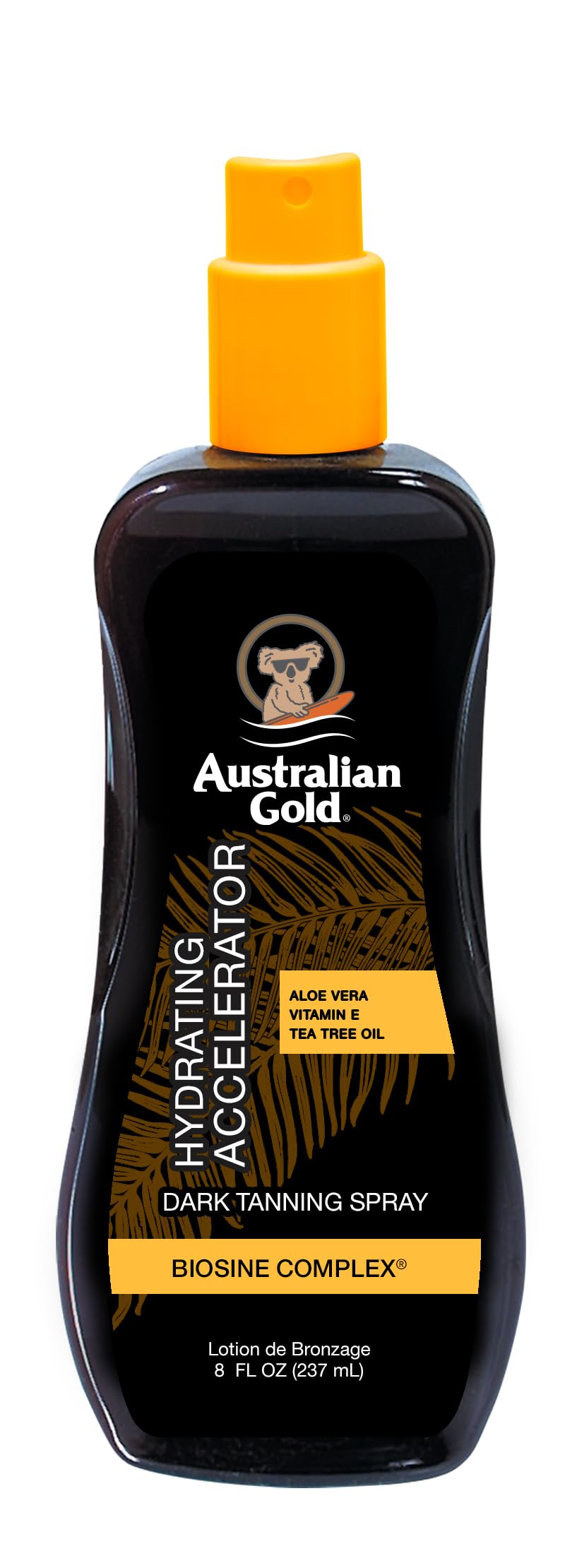 Australian Gold Dark Tanning Accelerator Spray Gel, 8 Oz - Moisturizing & Hydrating Formula