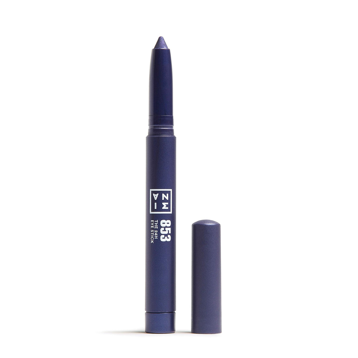 3Ina 24H Eye Stick - Waterproof Creamy Eyeshadow & Eyeliner, Metallic Deep Blue, 0.05 Oz