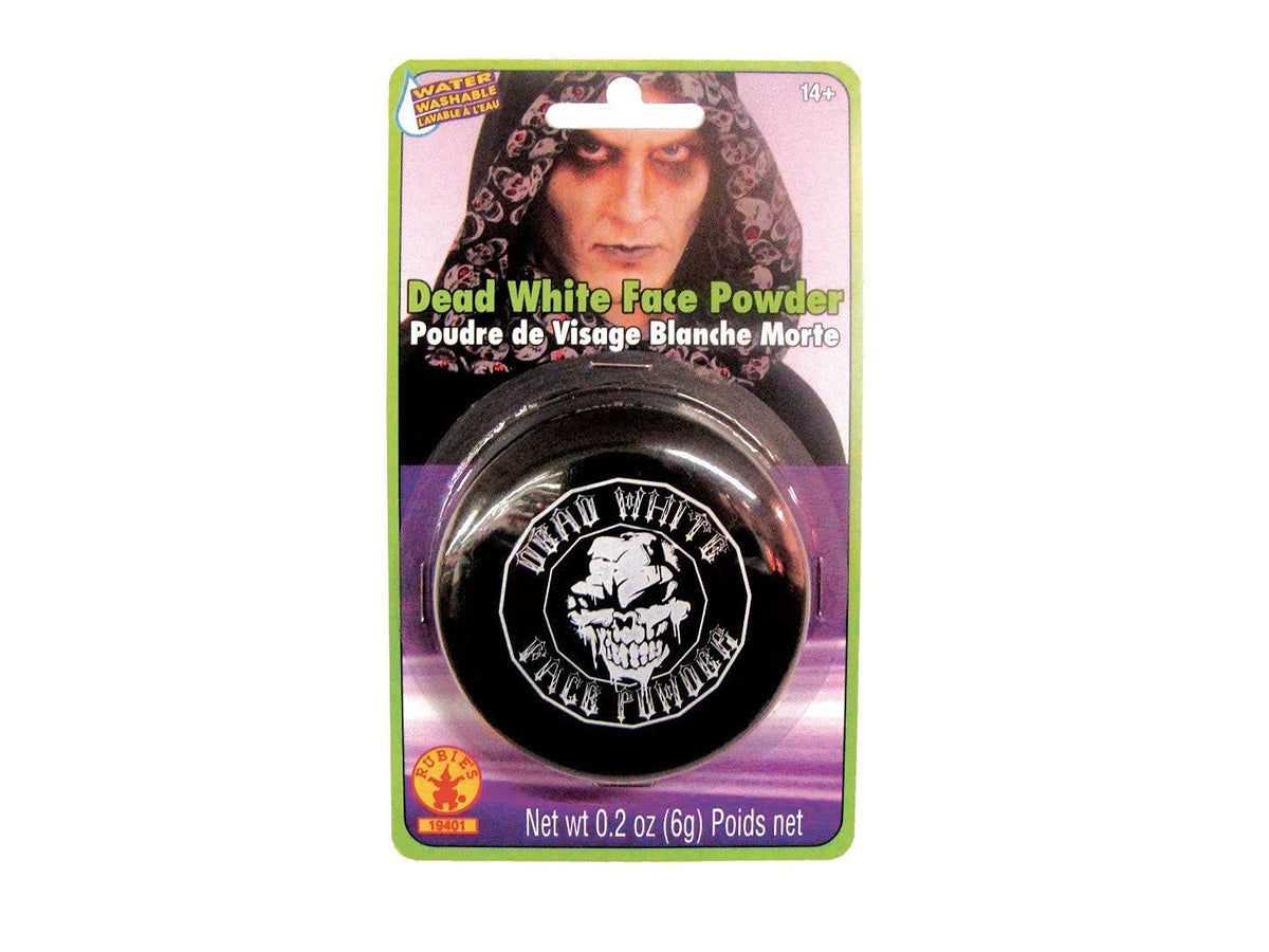 Rubies Dead White Face Powder Compact - Multicolor, 0.2 Oz - Perfect For Halloween & Costumes