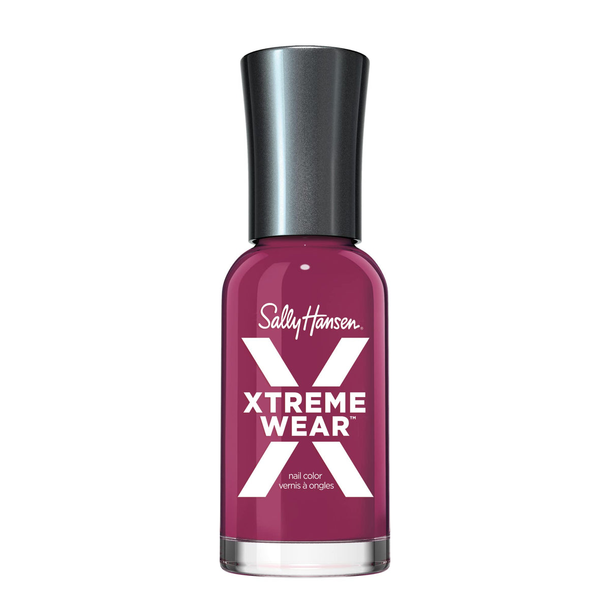 Sally Hansen Xtreme Wear Nail Polish  StreakFree  Shiny Finish  LongLasting Nail Color  Drop the Beet  012 fl oz