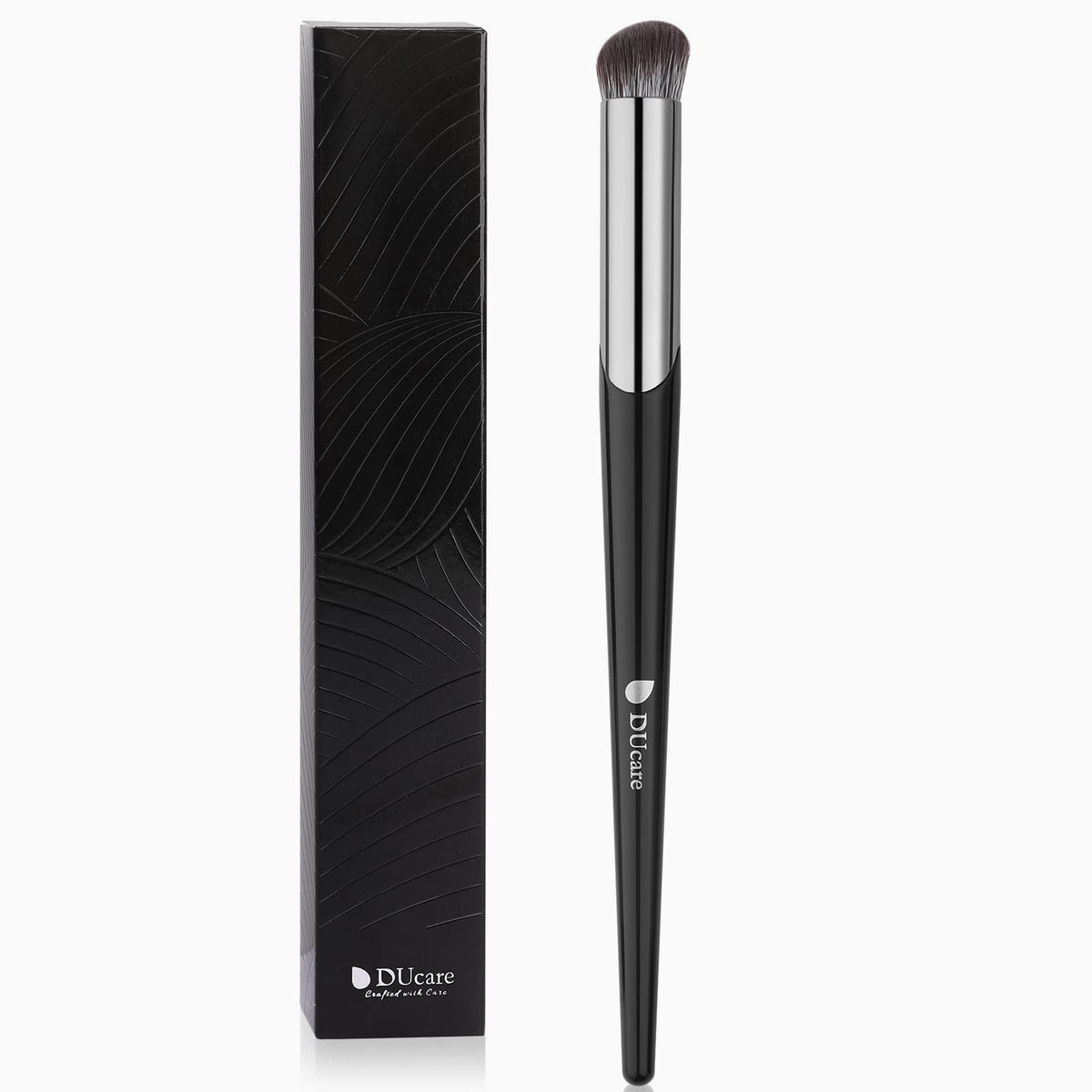 Ducare Concealer Brush For Under Eye & Nose Contour - Mini Angled Slanted Foundation Brush