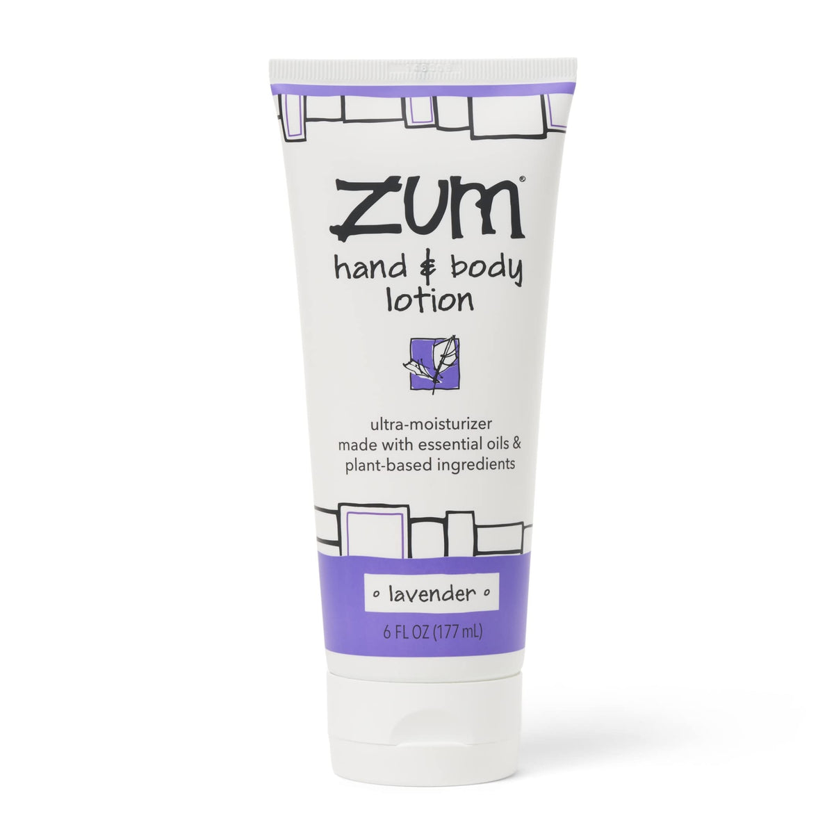 Zum Indigo Wild Lavender Hand & Body Lotion - Natural Moisturizer With Shea Butter, 6 Fl Oz