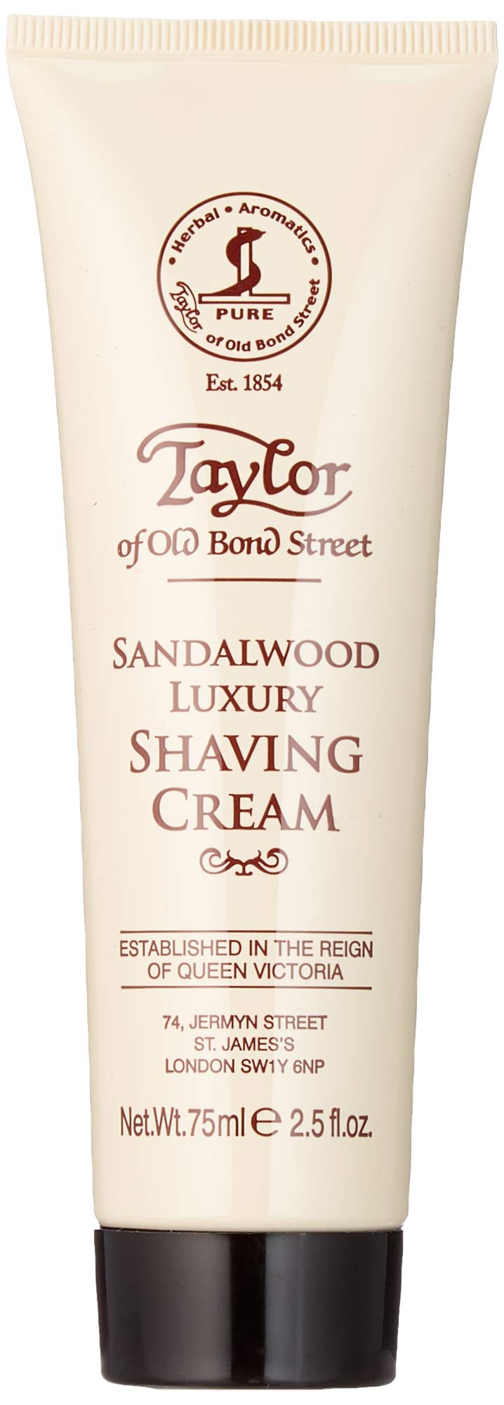 Taylor Of Old Bond Street Sandalwood Shaving Cream, 2.5 Oz - Classic Men'S Grooming Product