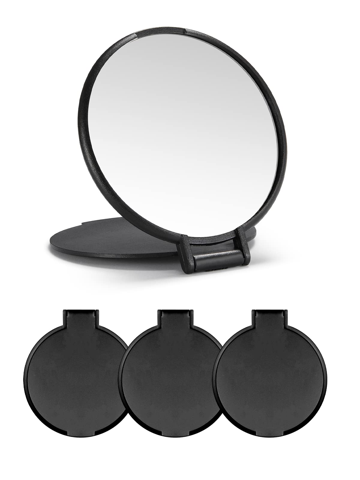 Momira Compact Round Makeup Mirror Set Of 3 For Purse, 2.6&quot; L X 2.37&quot; W