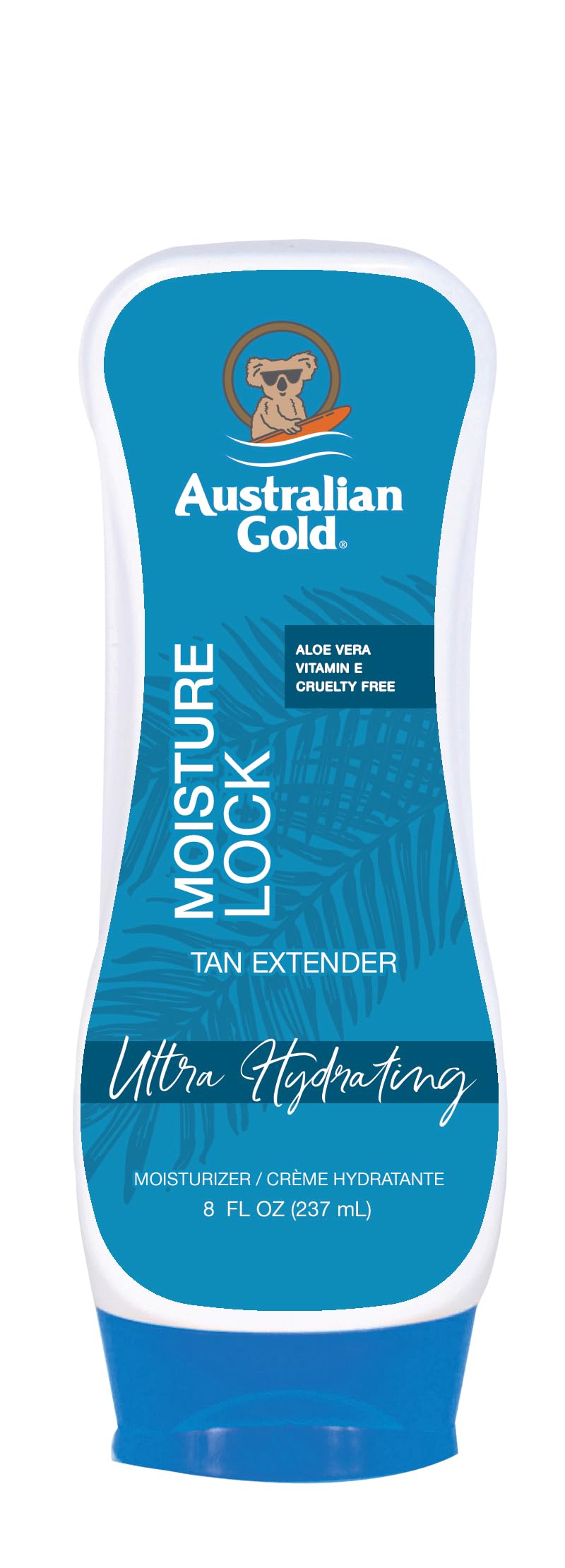 Australian Gold Moisture Lock Tan Extender Lotion 8 Oz - Nourish Skin, Enriched With Aloe & Vitamin E