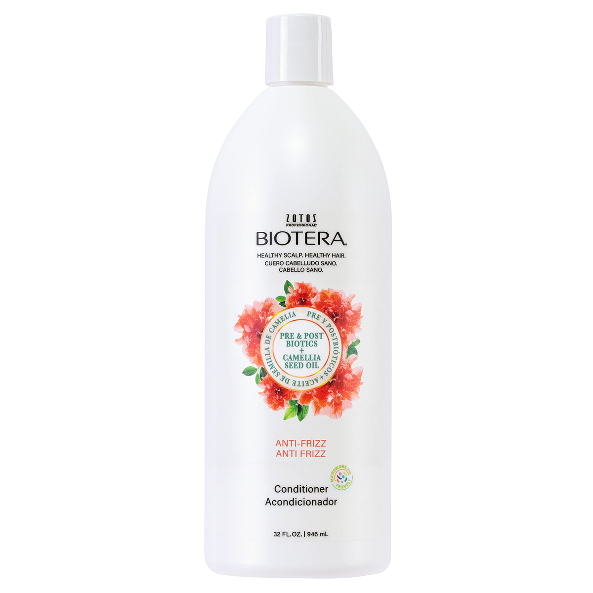 Biotera AntiFrizz Smoothing Conditioner  Smooths  Controls Frizzy  Unruly Hair  Microbiome Friendly  Vegan  Cruelty Free 