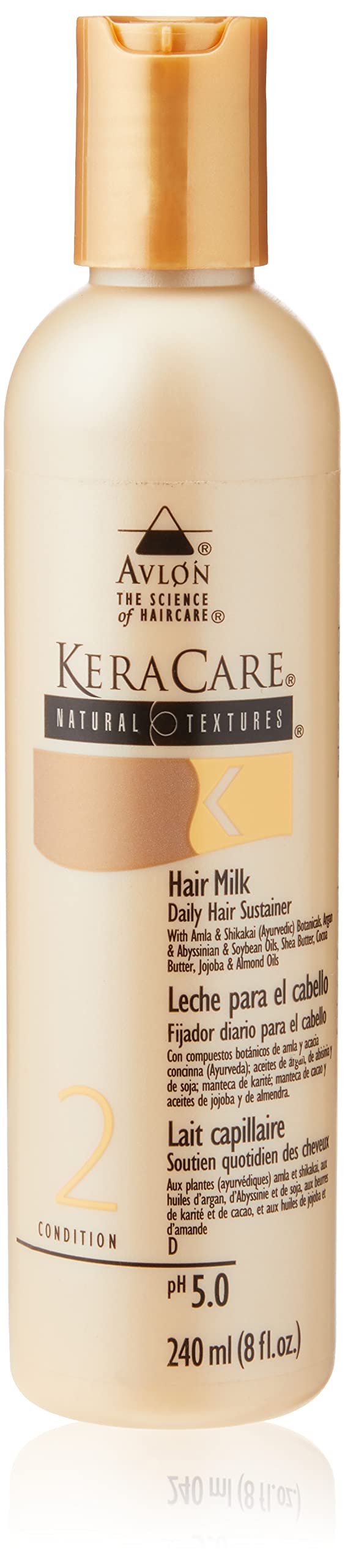 KeraCare Natural Textures Hair Milk 8 oz  With Shea Butter  Cocoa Butter  Jojoba   Almond Oils  Amla  Shikakai Ayurvedic Bot