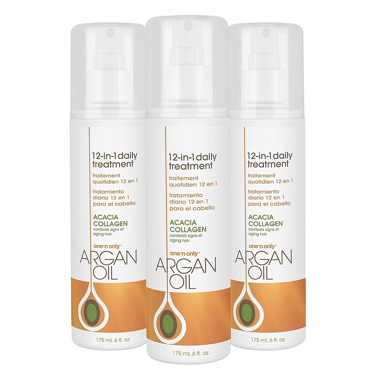 One 'N Only Argan Oil 12-In-1 Daily Treatment, 6Oz (3 Pack) - Hair Care Solution