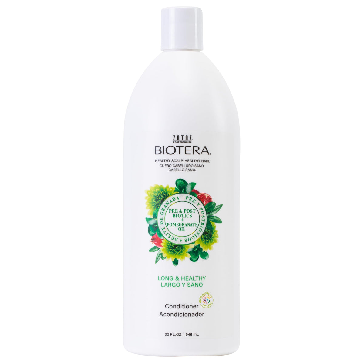 Biotera Long & Healthy Conditioner - Strengthens Hair, Vegan, Color-Safe, 32 Fl Oz