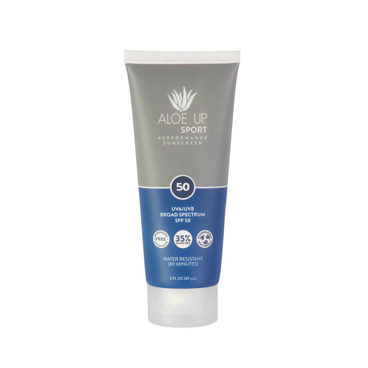 Aloe Up Spf 50 Sport Sunscreen Lotion - Waterproof, Reef Friendly, Aloe Infused, 3 Oz