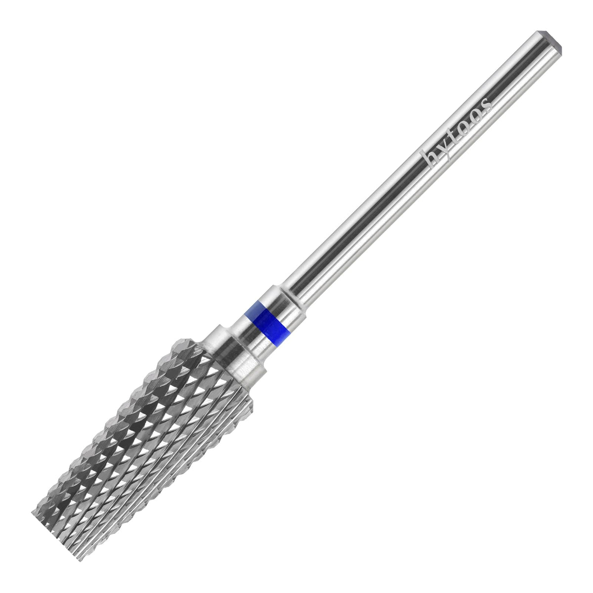 Hytoos Flat Top Tapered Barrel Nail Drill Bit - Medium Carbide Efile For Gel Polish & Acrylic