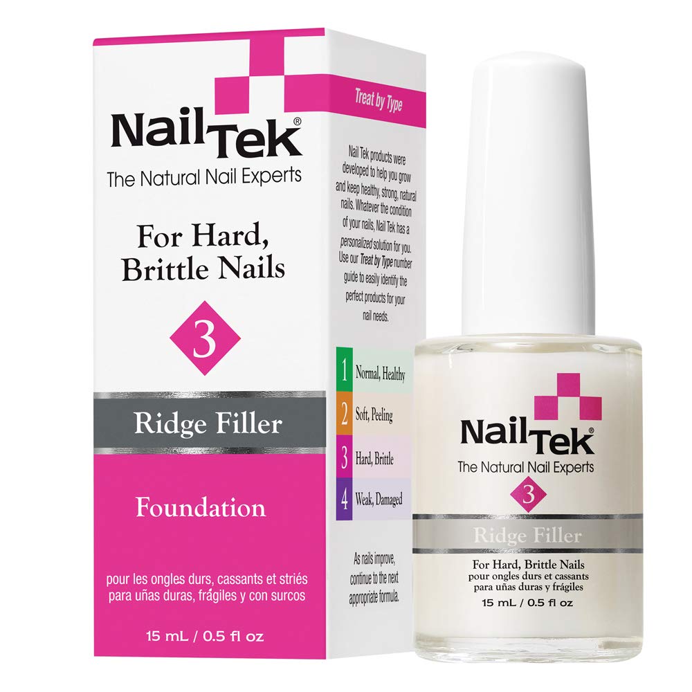 Nail Tek Hydrate 3 Moisturizing Strengthener For Hard Brittle Nails, 0.5 Oz Daily Treatment