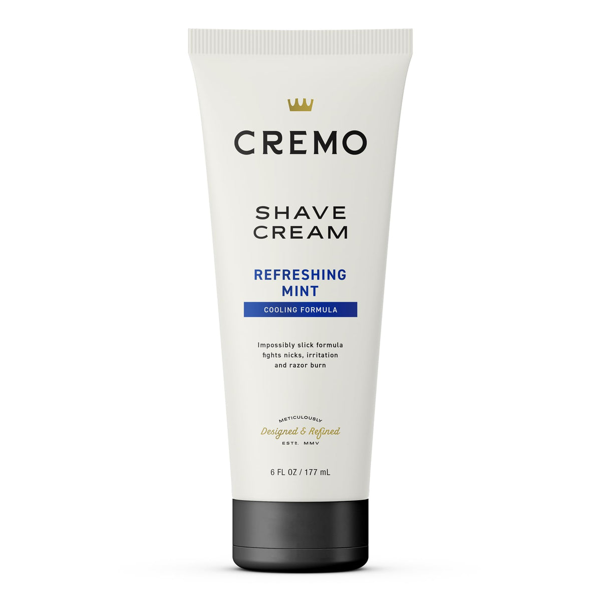 Cremo Barber Grade Cooling Shave Cream - Ultra-Slick, Fights Nicks & Razor Burn, 6 Fl Oz